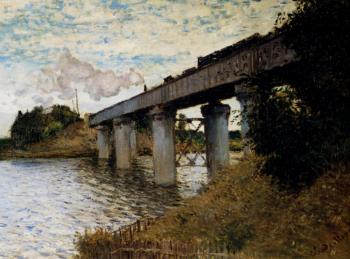 Claude Oscar Monet : The Railway Bridge At Argenteuil